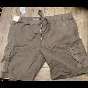 Mens Big and Tall Linen Cargo Shorts NWT